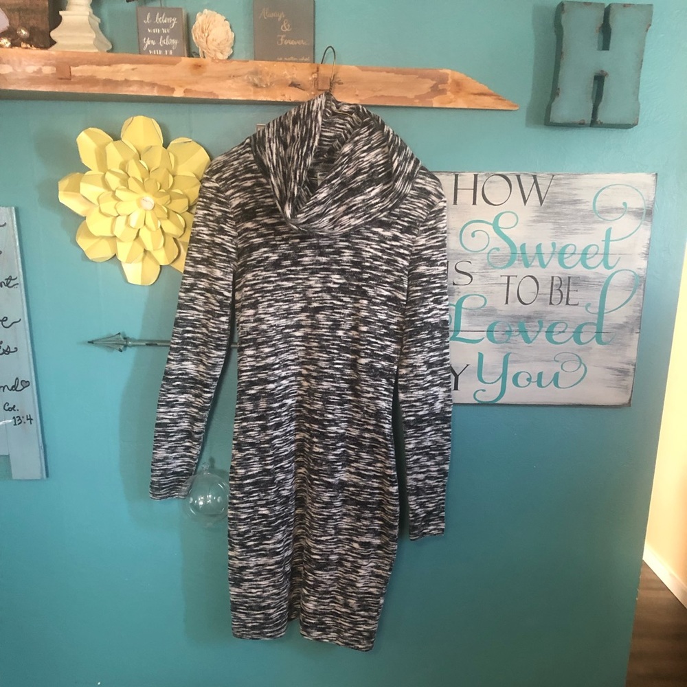 Cowl Neck Long Sweater